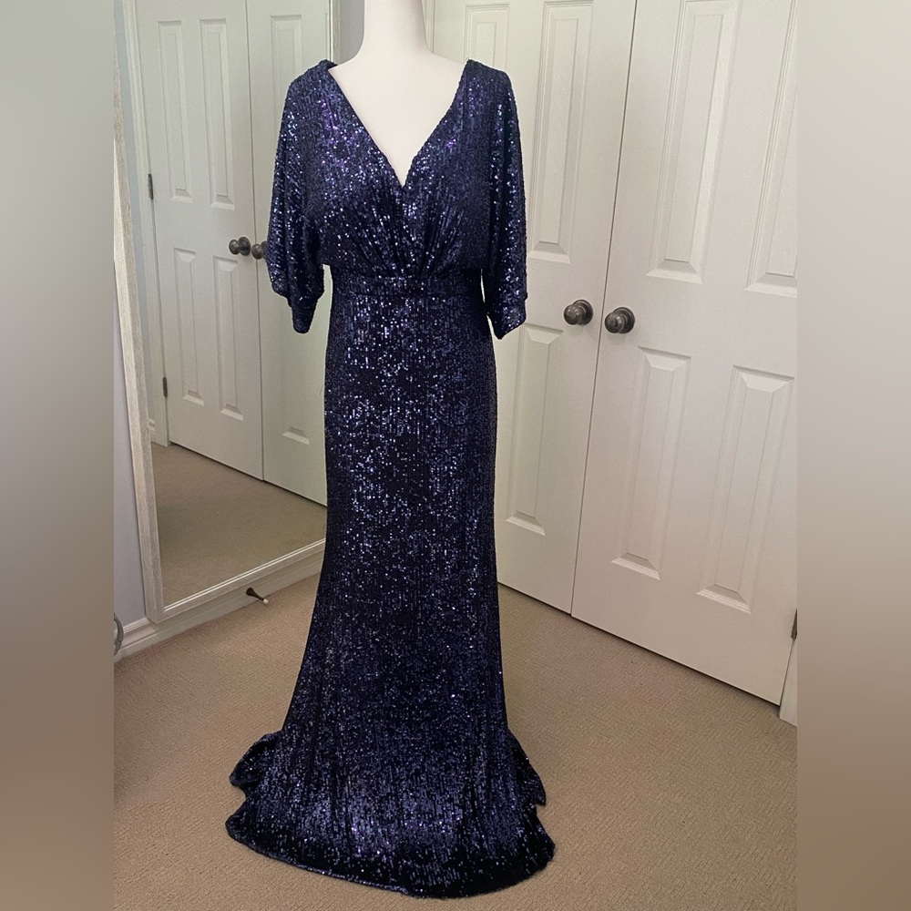 Navy evening dress